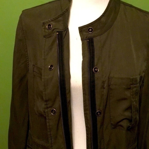 SANCTUARY lightweight utility jacket in olive - Picture 6 of 12